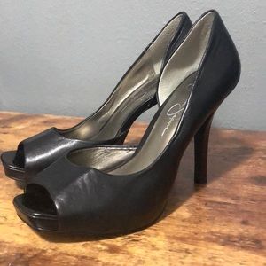 Jessica Simpson Black Stilettos